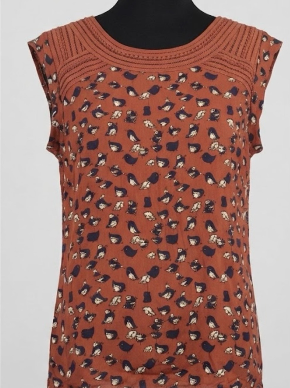 Women's Knit bird Twee Boho Anthropologie - Meadow Rue Cottagecore Top